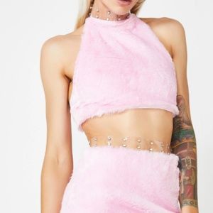 Club Exx Candy Fuhreak Fur Set SMALL never worn
